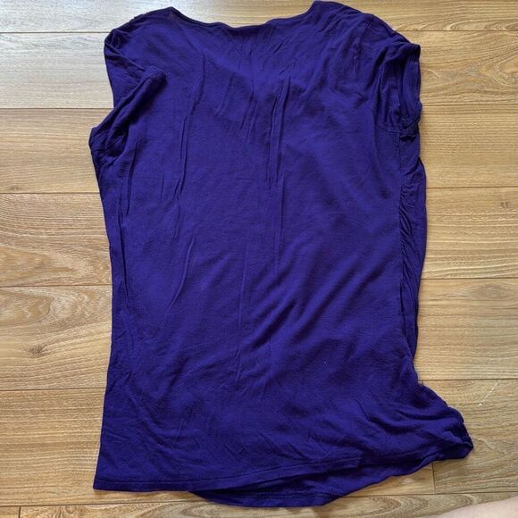 Tahari purple top size medium   No size tag but measures to be approximately a s - Picture 6 of 6
